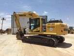 Back corner of used excavator